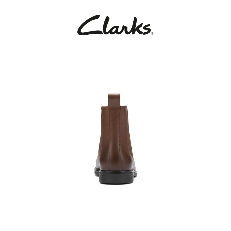 Clarks其乐Un Aldric Rise春夏英伦百搭牛皮短靴切尔西靴男