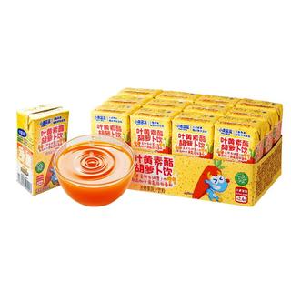小鹿蓝蓝叶黄素酯胡萝卜饮125ml*12盒膳食纤维解腻O糖果汁饮料
