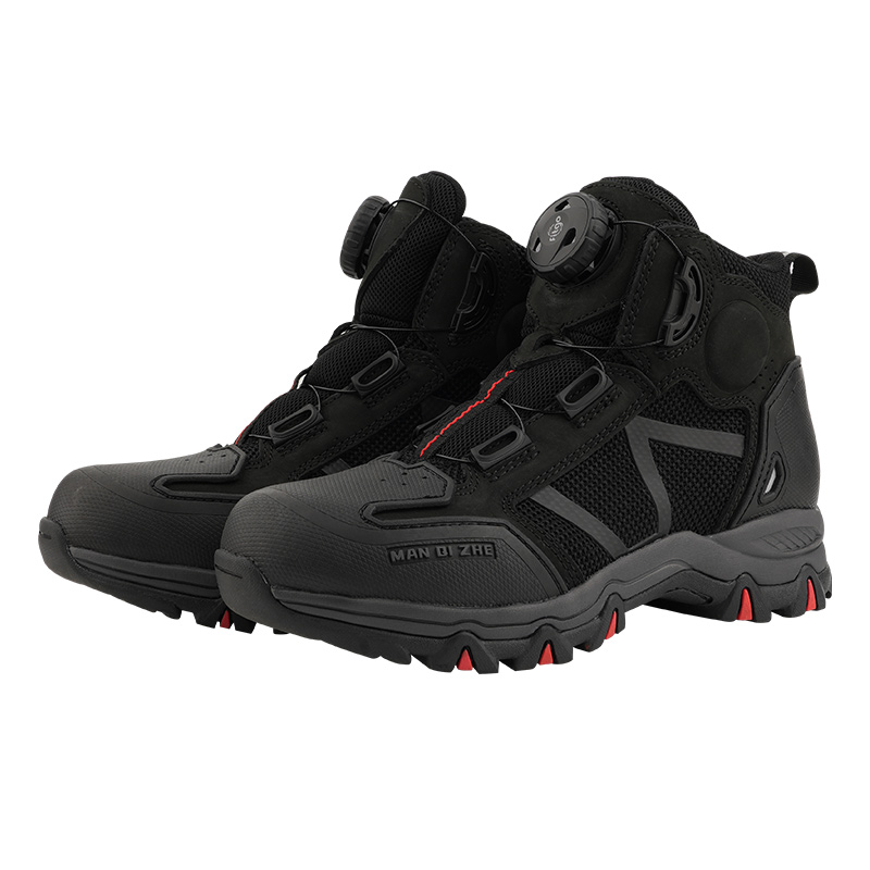 漫骑者摩托车夏季骑行靴男透气机车鞋女通勤休闲鞋防摔防滑拉力靴