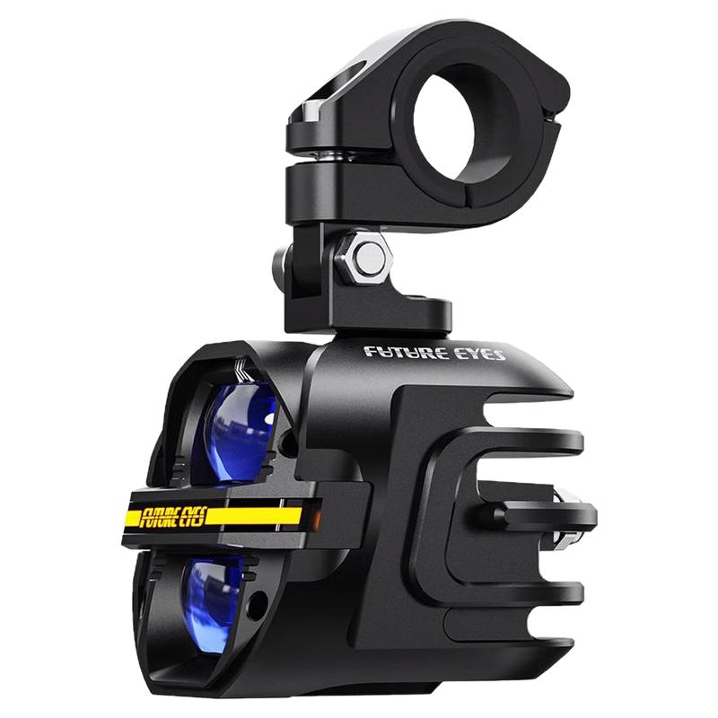 未来之眼星际X80摩托车led射灯电动车铺路远近光一体切线强光爆闪