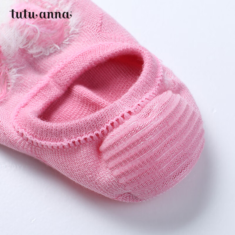 tutuanna袜子 女袜 船袜棉质卡通隐形女士船袜 07403400-1 22-24cm
