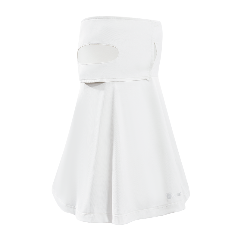 UV100防晒面罩夏男女遮阳护颈开车冰丝透气防紫外线口罩22522 -遮蔽率99.67% F