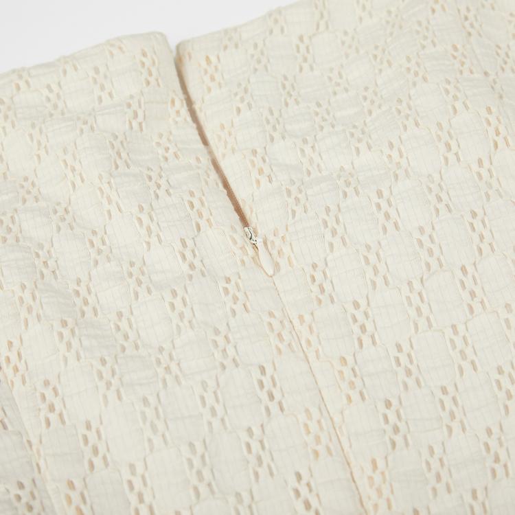 复古花边喇叭袖优雅上衣