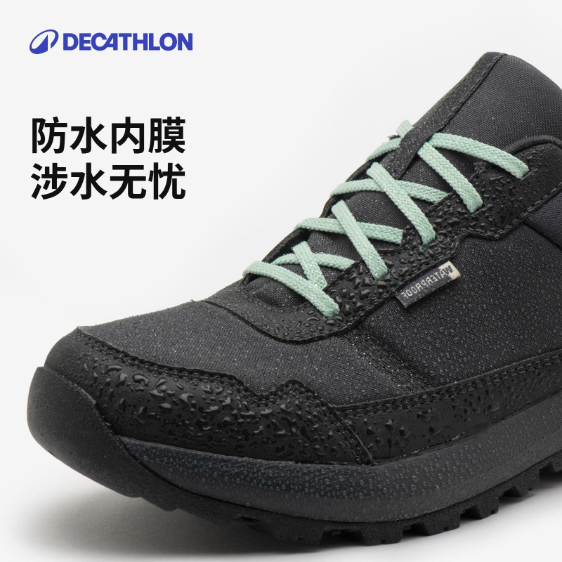 迪卡侬NH100登山鞋女鞋户外徒步鞋防滑耐磨防水鞋缓震轻便ODS