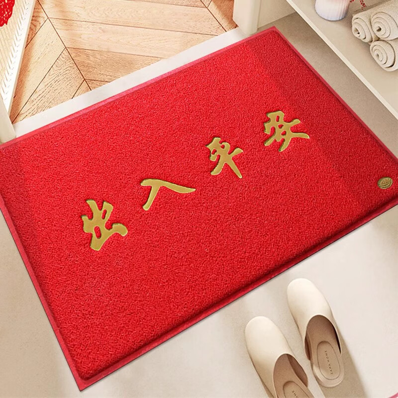 迪茵（DIYIN）出入平安门垫cm 入户门地垫门口脚垫丝圈迎宾防滑垫