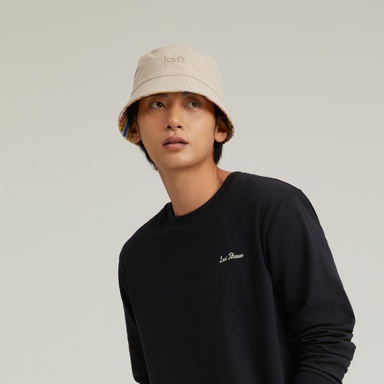 Levi's李维斯初春男士卡其色渔夫帽