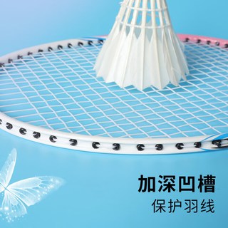红双喜专业羽毛球拍对拍超轻高弹防断线成人比赛娱乐训练对打双拍 进阶对打双拍【送耐打球+手胶】