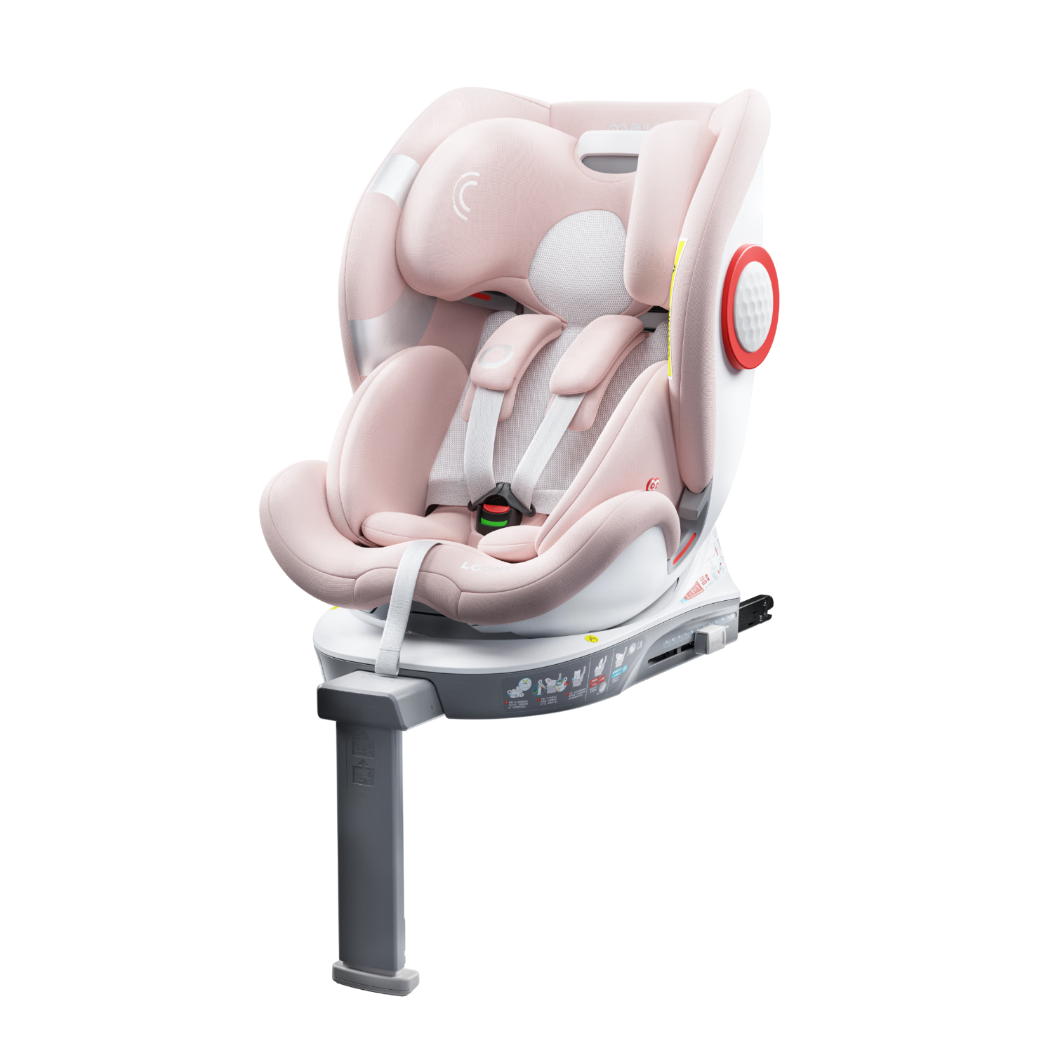 猫头鹰（SAVILE）儿童安全座椅卢娜2汽车用0-12岁婴儿宝宝i-Size认证 Pink粉