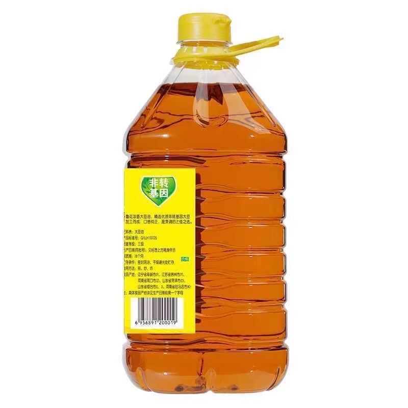鲁花浓香大豆油食用油非转基因豆油家用厨房粮油5L