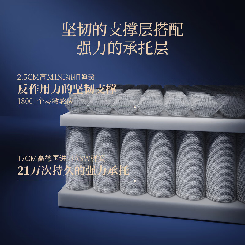 CBD家居德国ASW进口弹簧 记忆棉25CM助眠0压氧生