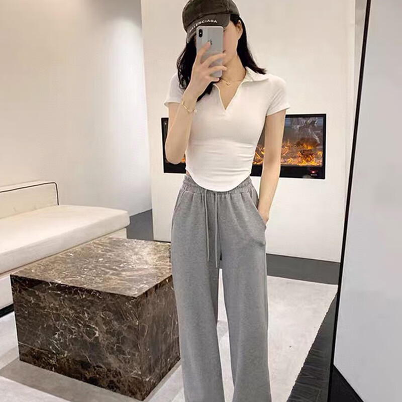  Langsha/浪莎 修身 女士短袖T恤