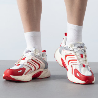 88VIP：adidas 透气 男士跑步鞋 白/黑 建议正码正拍