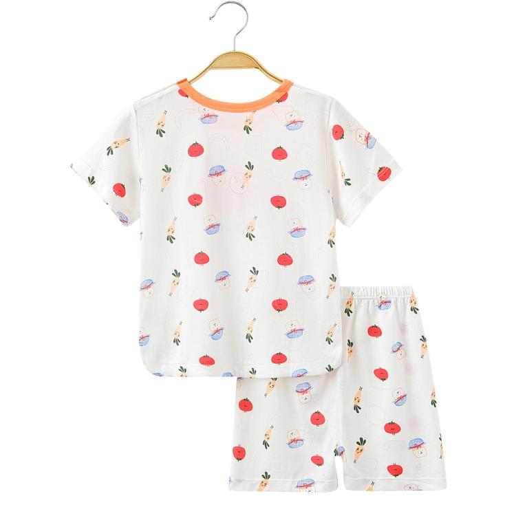 婴儿幼童夏款男女宝宝西红柿短袖套短袖短裤套装