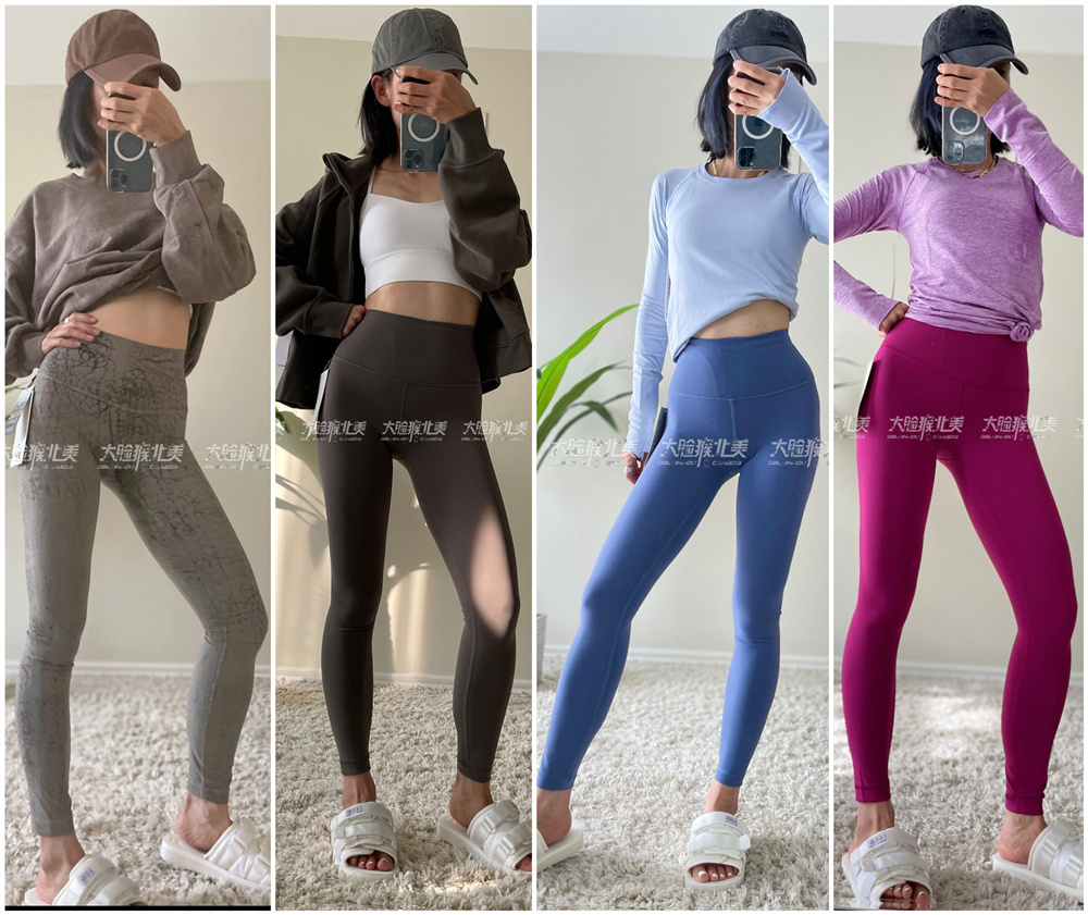  lululemon Wunder Train 瑜伽裸感速干高腰紧身长裤 合辑 XS/4