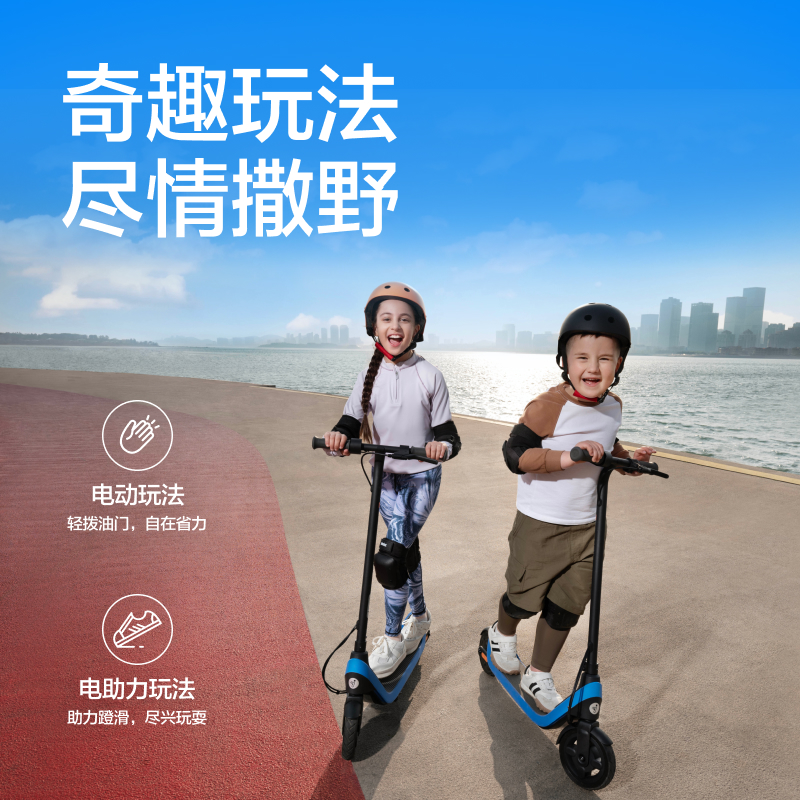 Ninebot九号儿童电动滑板车9号折叠青少年6-10岁两轮代步车C2Lite