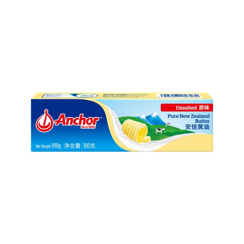 安佳动物黄油原味100g  店烘焙材料无盐家用商用