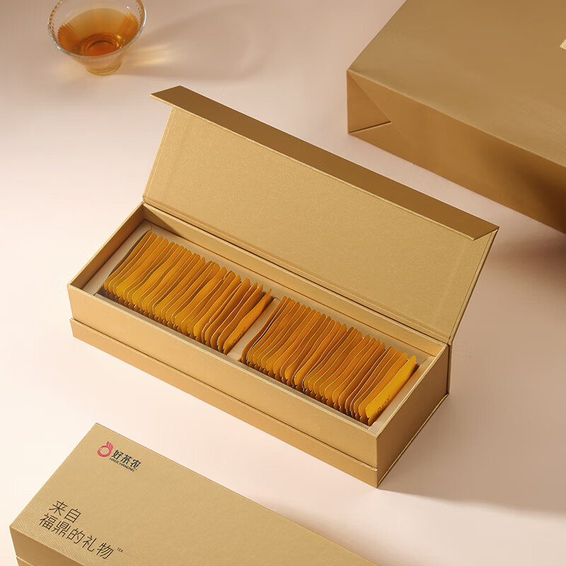 好茶农福鼎老白茶陈皮白茶饼干方片茶50片*2克盒装共100克