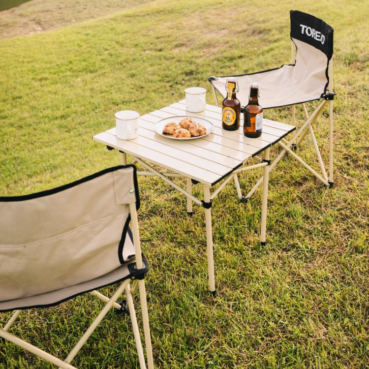 户外精致露营蛋卷桌便携折叠桌铝合金材质结实耐用易收纳可拆卸