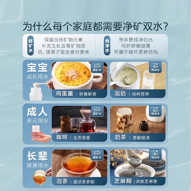 美的 Midea星河2.0净矿0阻垢剂净水器家用直饮反渗透鲜矿水