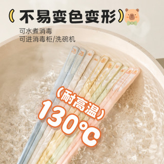 双枪 卡皮巴拉合金筷子家用高档抗菌防霉2025家用分人轻奢高级