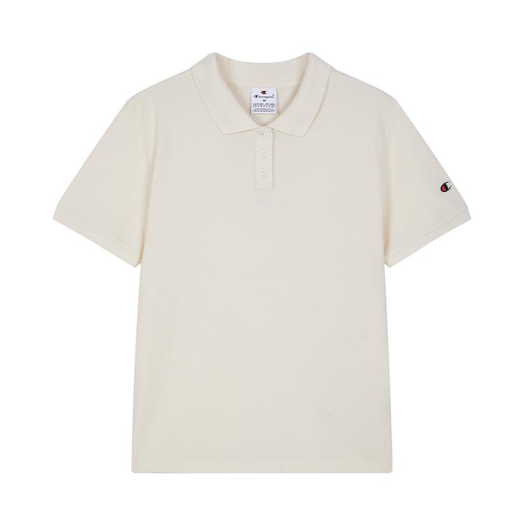 Champion【品牌】纯色简约翻领短袖简约百搭女士POLO衫