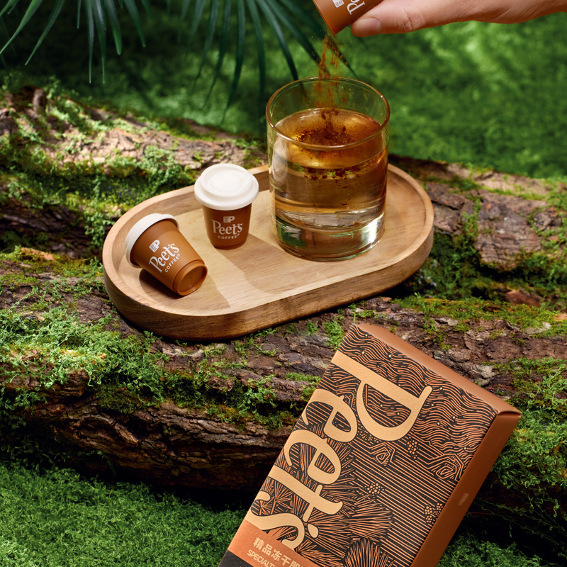 皮爷咖啡 Peet's COFFEEPeets皮爷巴西喜拉多红波旁冻干速溶咖啡粉3g*8罐