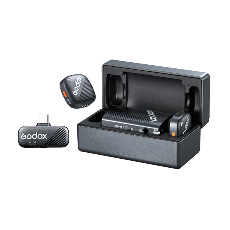  Godox/神牛 降噪 无线领夹麦克风+TypeC+C转L线