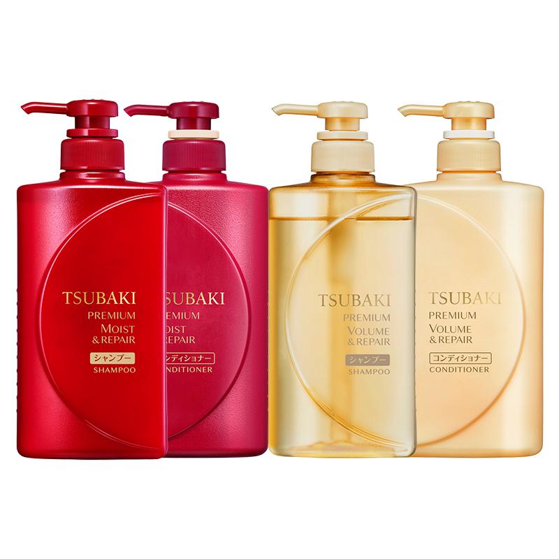  TSUBAKI/丝蓓绮 滋润修护 女士洗发水护发素套装  490ml