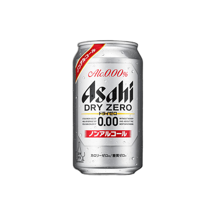 朝日灰无醇无酒精啤酒风味饮料京东自营DryZero日本原装进口