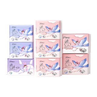 护理佳 日夜用组合装 卫生巾 护垫  102片