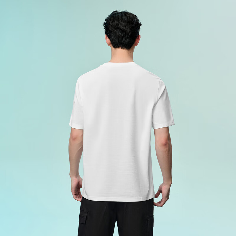 HLA海澜之家【凉感】短袖T恤男女情侣装25年新款舒适上衣男士夏季