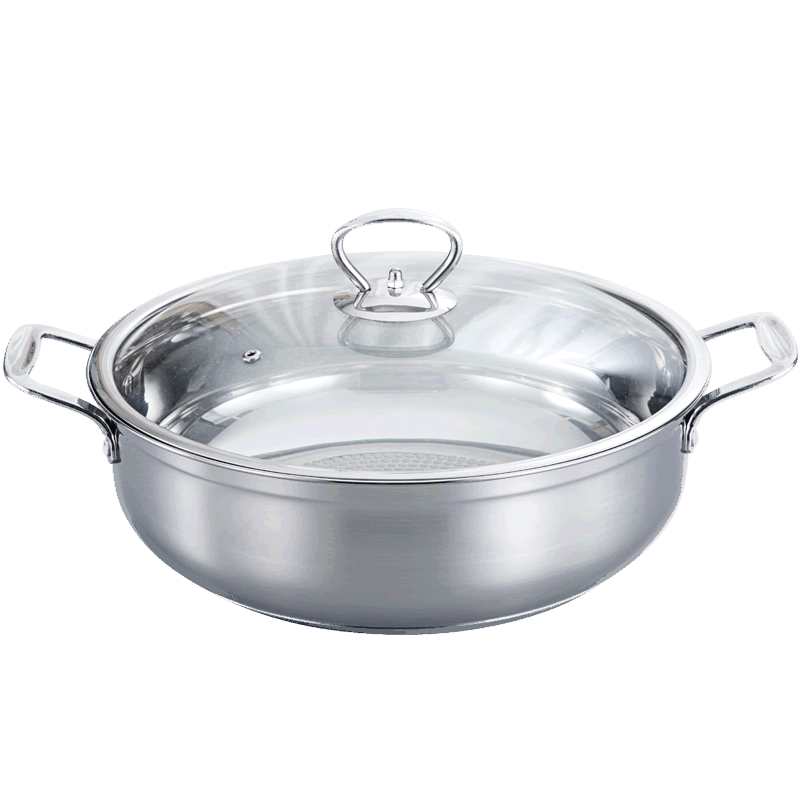 功达火锅 家用电磁炉火锅锅专用锅煤气灶通用煲煮锅加厚锅具