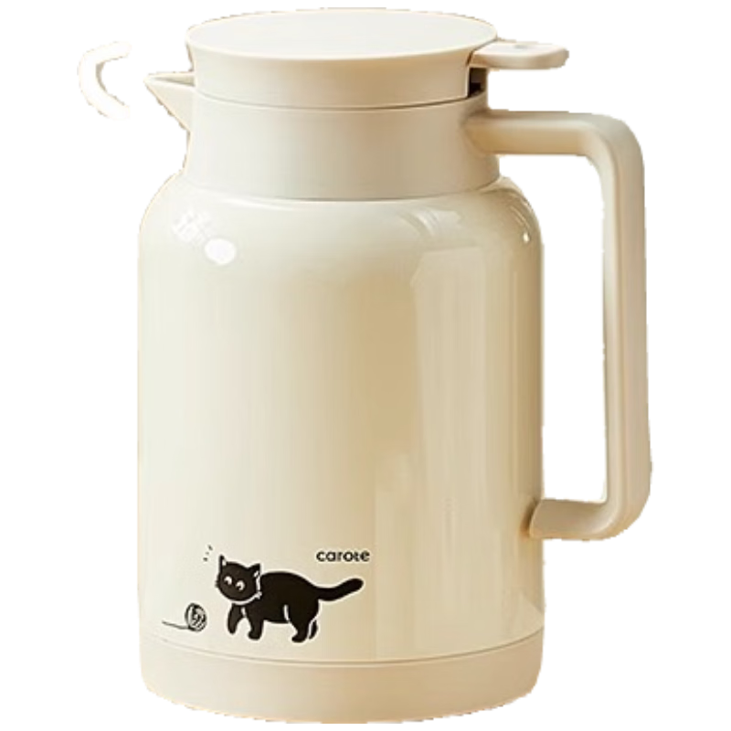 卡罗特保温壶家用大容量高颜值不锈钢保温水壶保温瓶办公室热水壶