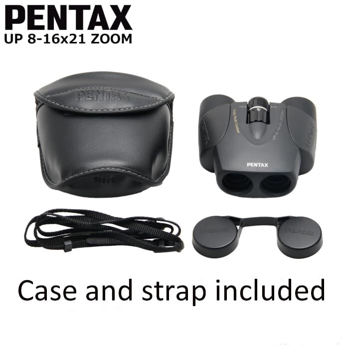 PENTAX UP 双筒望远镜 8-16倍变焦 21mm物镜直径 全多层镀膜 绿色