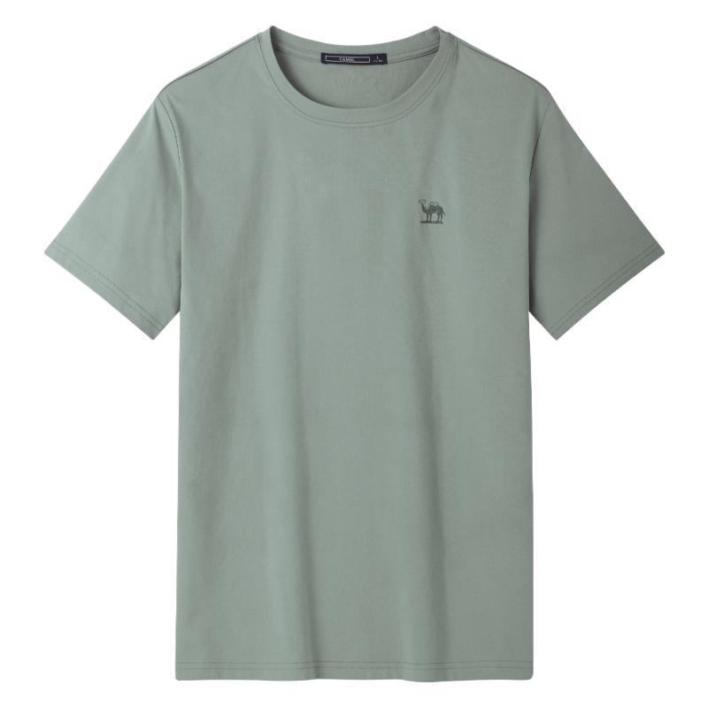 CAMEL骆驼短袖男2025夏速干t恤纯色透气款运动休闲体T恤