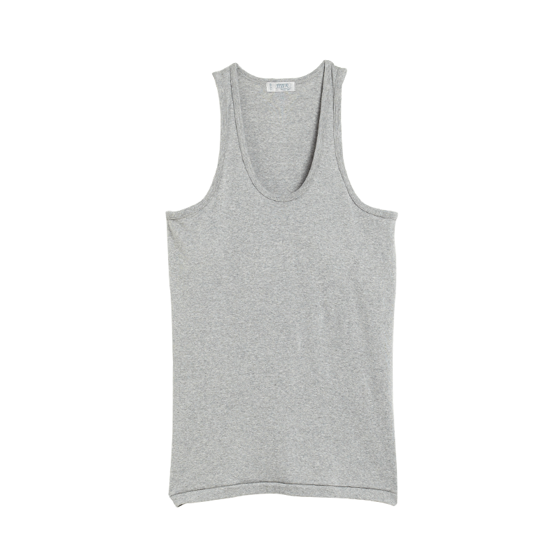 宜而爽背心男士纯棉运动汗衫宽松大码薄款细罗纹夏季全棉吸汗无袖CL802N 白色 单件装 L(170/95)