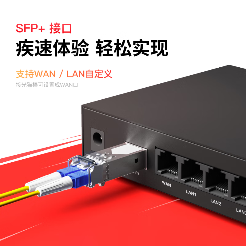 京东云无线宝ER2 太乙plus 有线路由器 2.5G网口 万兆SFP+接口 M.2硬盘接口 64G版
