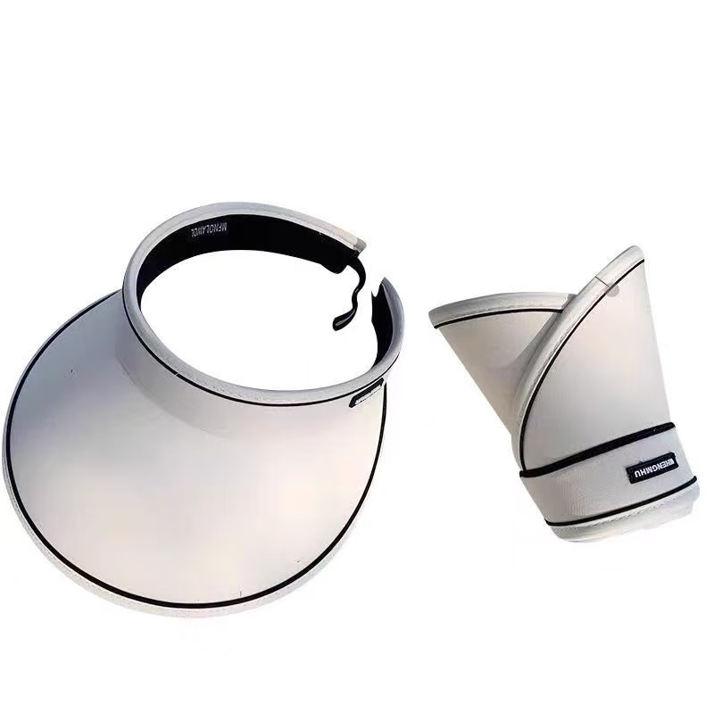 UV空顶防晒遮阳帽夏季防紫外线透气遮阳可折叠骑行太阳帽大帽檐