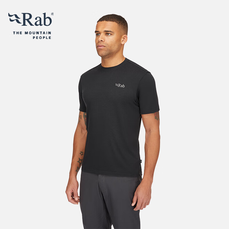 Rab春夏新品男士修身短袖户外休闲运动吸湿排汗速干T恤短袖男 QB-68