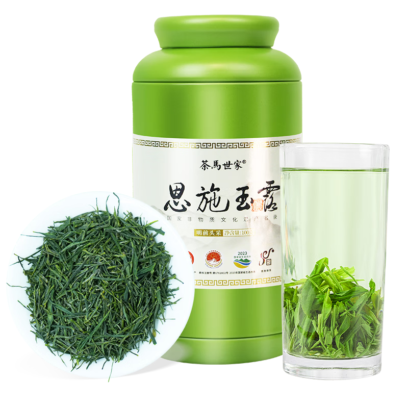 茶马世家2025新茶 恩施玉露特级开园头采湖北特产蒸青绿茶 特级 *1罐