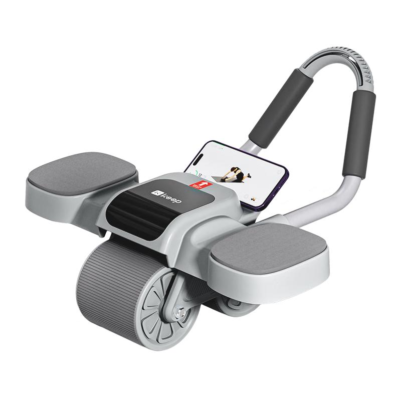 Keep 自动回弹健腹轮男女家用肘撑平板支撑健身练腹肌 冰川灰