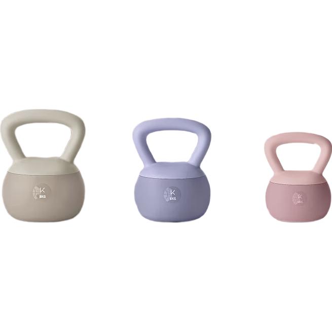 Keep 软胶壶铃女士家用健身哑铃练手臂深蹲提臀形体训练 粉色/4KG