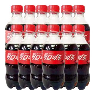 可口可乐 Coca汽水碳酸饮料300ML瓶装 新老包装随机发货 含糖可乐300ML*12瓶