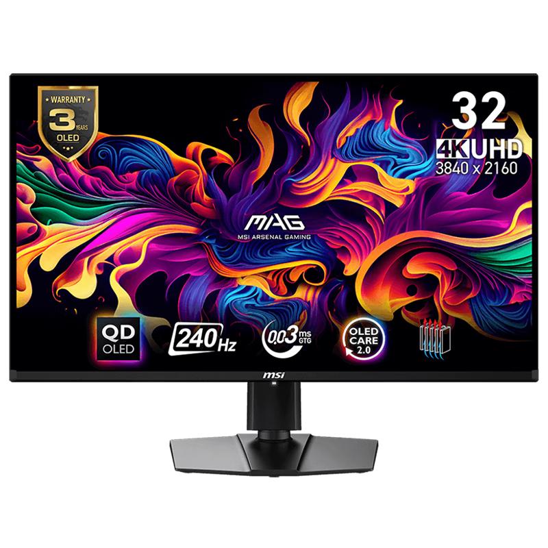 MSI 微星 MAG系列 MAG 321UPX QD-OLED ADAPTIVE SYNC 31.5英寸 OLED 显示器（3840×2160、240Hz、HDR400）