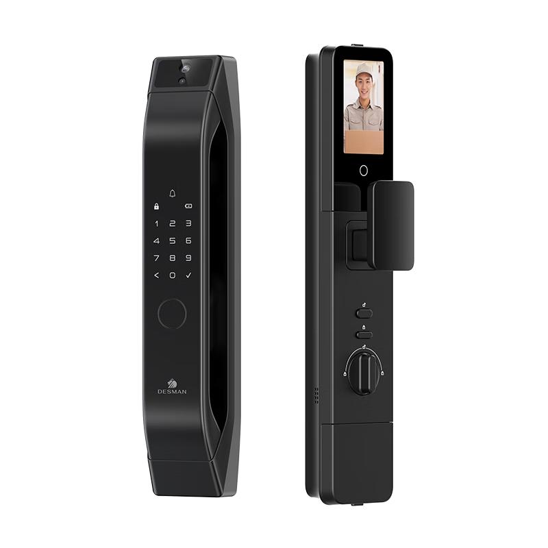 DESMAN 德施曼 大圣 Q5 MPro（标准版）智能锁猫眼可视大屏GPT指纹密码防盗门锁 高端黑