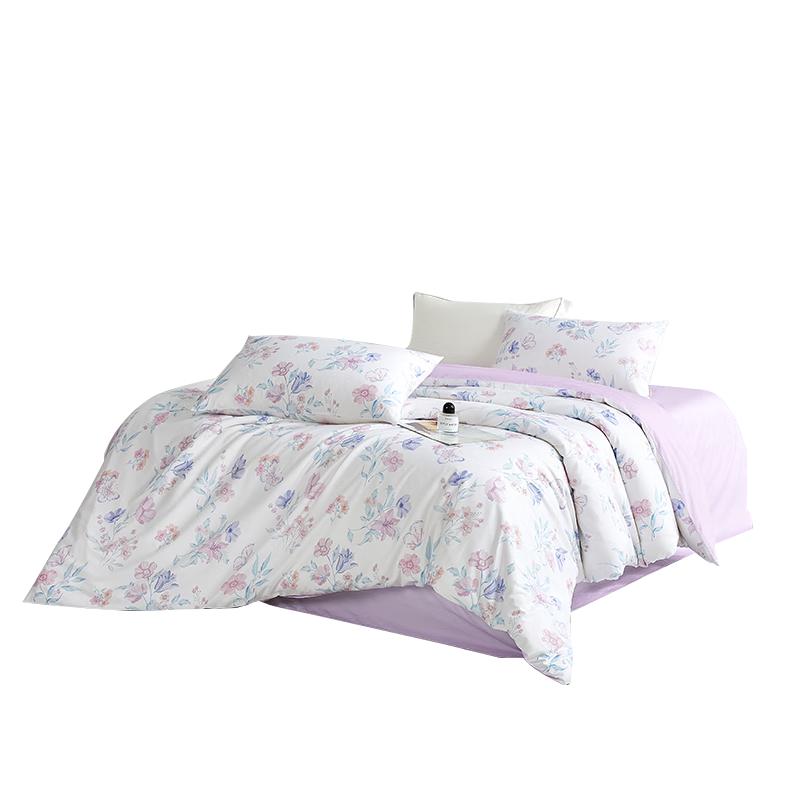 博洋家纺全棉被套单件纯棉印花被罩繁花浅吟200*230cm 200cm*230cm 繁花浅吟【40支全棉】