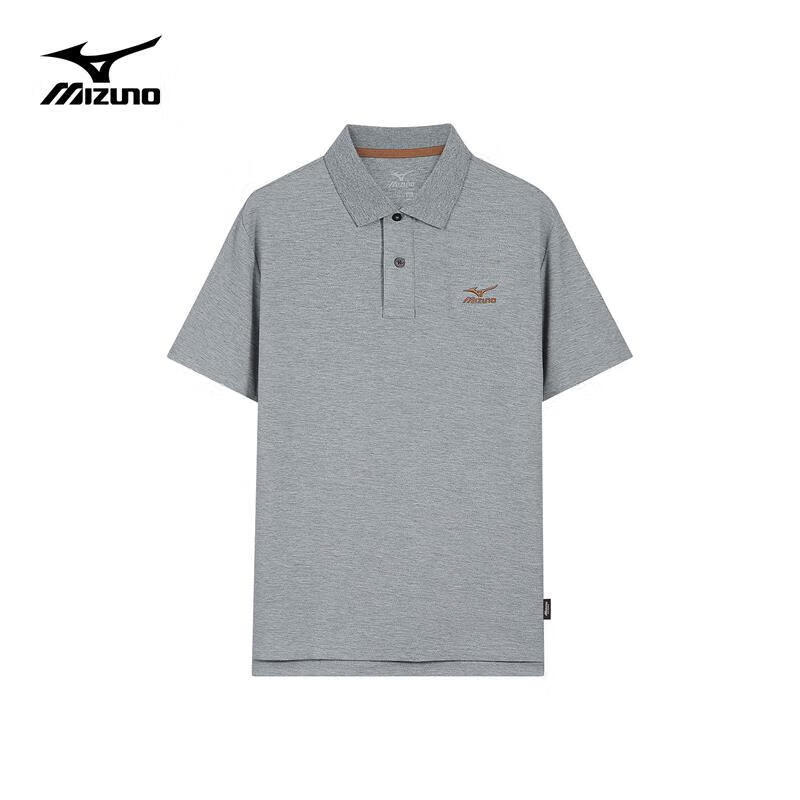 美津浓 Mizuno户外短袖T恤男半袖polo衫上衣男士夏季保罗衫透气舒适百搭休闲服