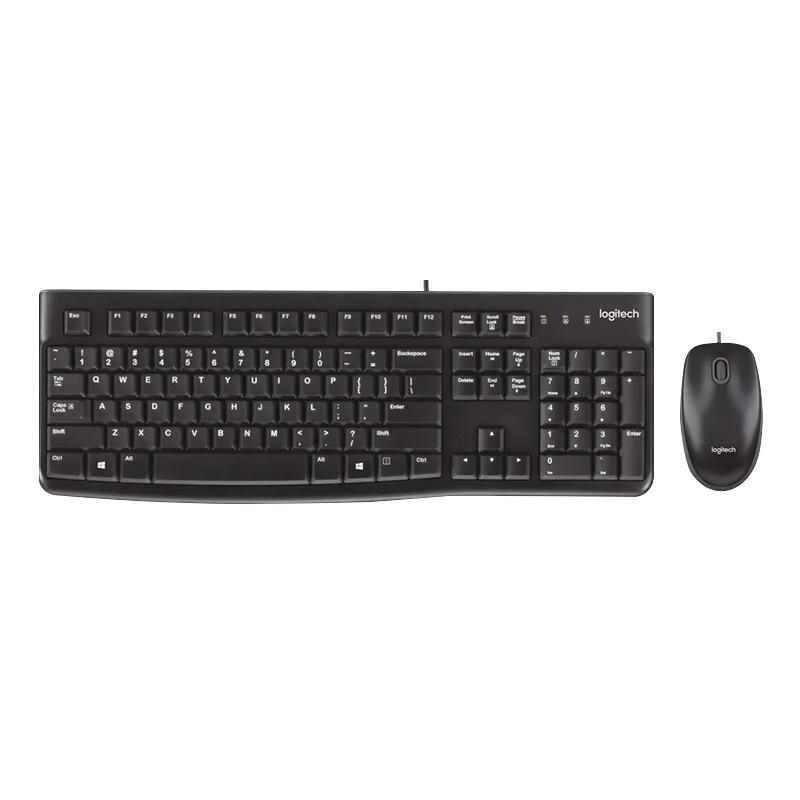 logitech 罗技 MK121P 有线键鼠套装 黑色