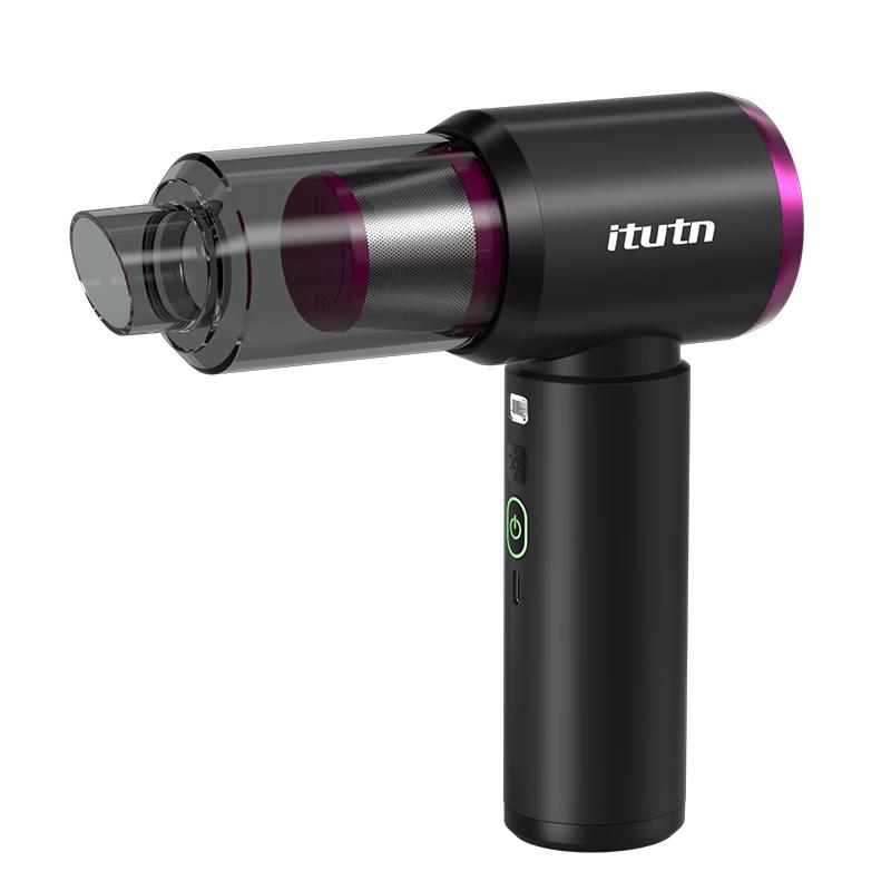 爱图腾【无刷电机丨便携收纳】车载吸尘器无线大吸力汽车用手持吸尘器家用小型随手吸吹两用电脑清灰除尘