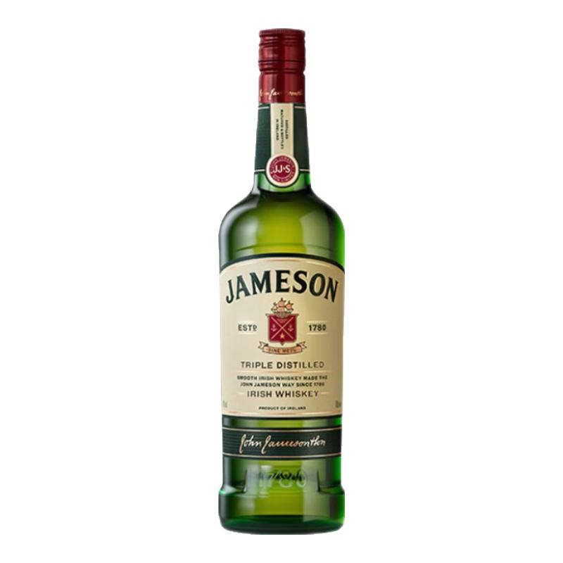 Jameson 尊美醇 爱尔兰威士忌 40度500ml 洋酒 单瓶装